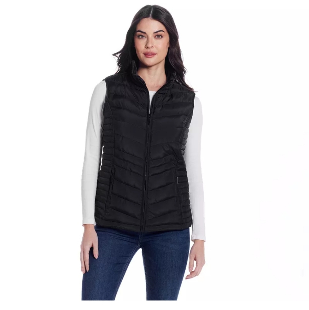 Weathercast Black Plush Lined Vest